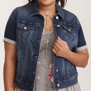 TORRID size 3x Short Sleeve Jean Jacket